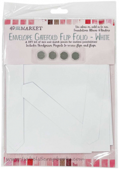 49 and Market-White Envelope GateFlip Folio